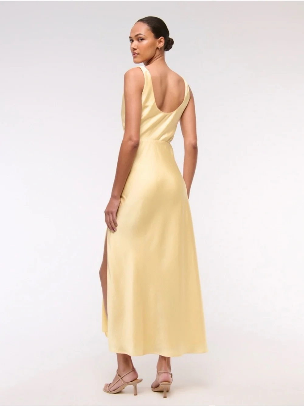 Cowl Neck Draped Maxi Dress